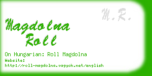 magdolna roll business card